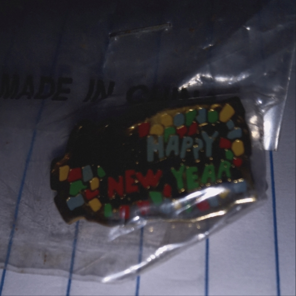 Vintage McDonald's Happy New Year holiday pin